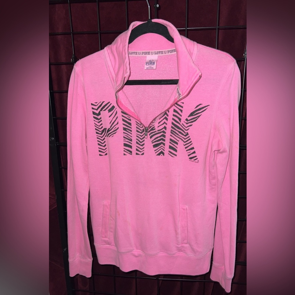 PINK Half Zip Sweater